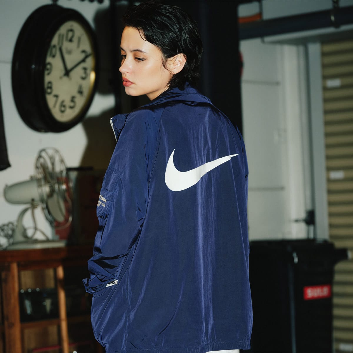 NIKE AS M NSW TREND LTWT JKT MIDNIGHT NAVY/SAIL/SAIL（ナイキ NSW