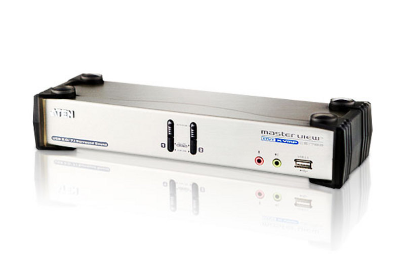 2ポート USB2.0 DVI KVMPスイッチ - CS1782, ATEN 2/4ポートKVM