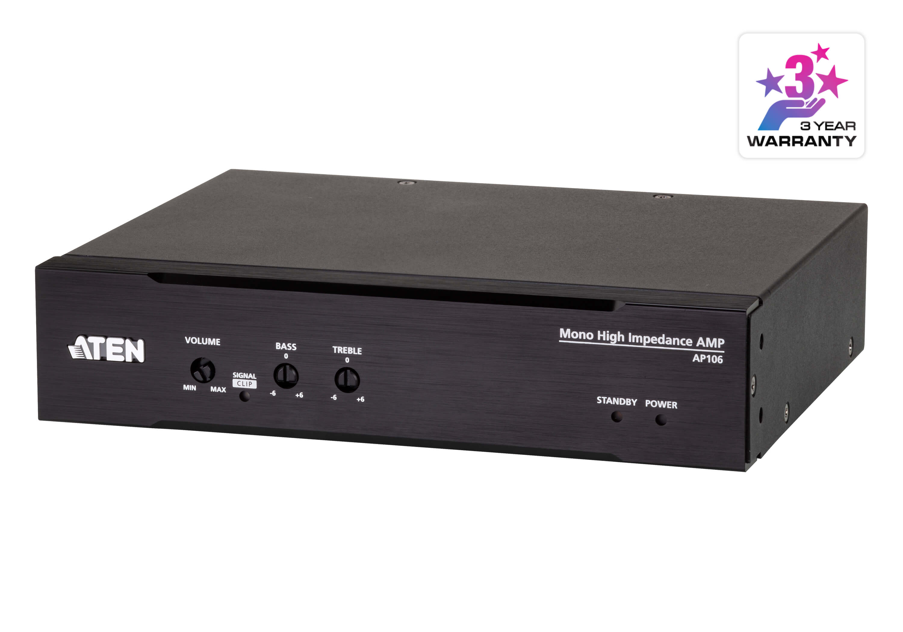 60WモノラルHi-Zパワーアンプ - AP106, ATEN オーディオ | 業務用A/V