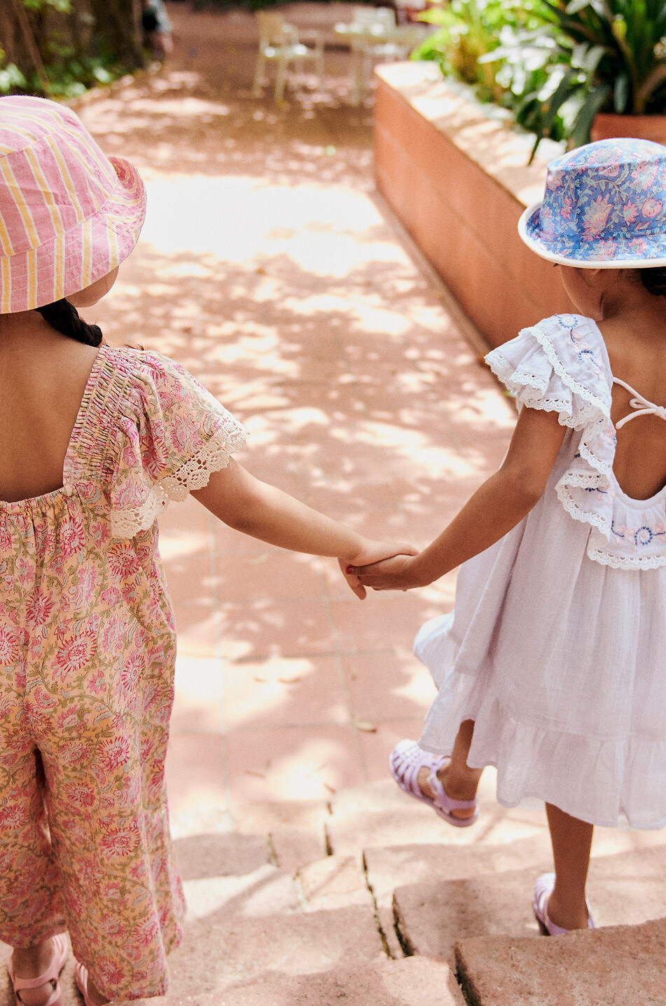 Primavera girls' floral sports bikini - LOUISE MISHA - EGGSHELL