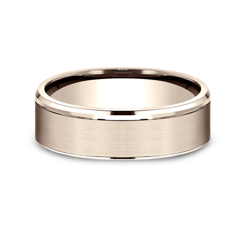 The Jefferson, 6.5mm - 14K Rose | Benchmark Rings