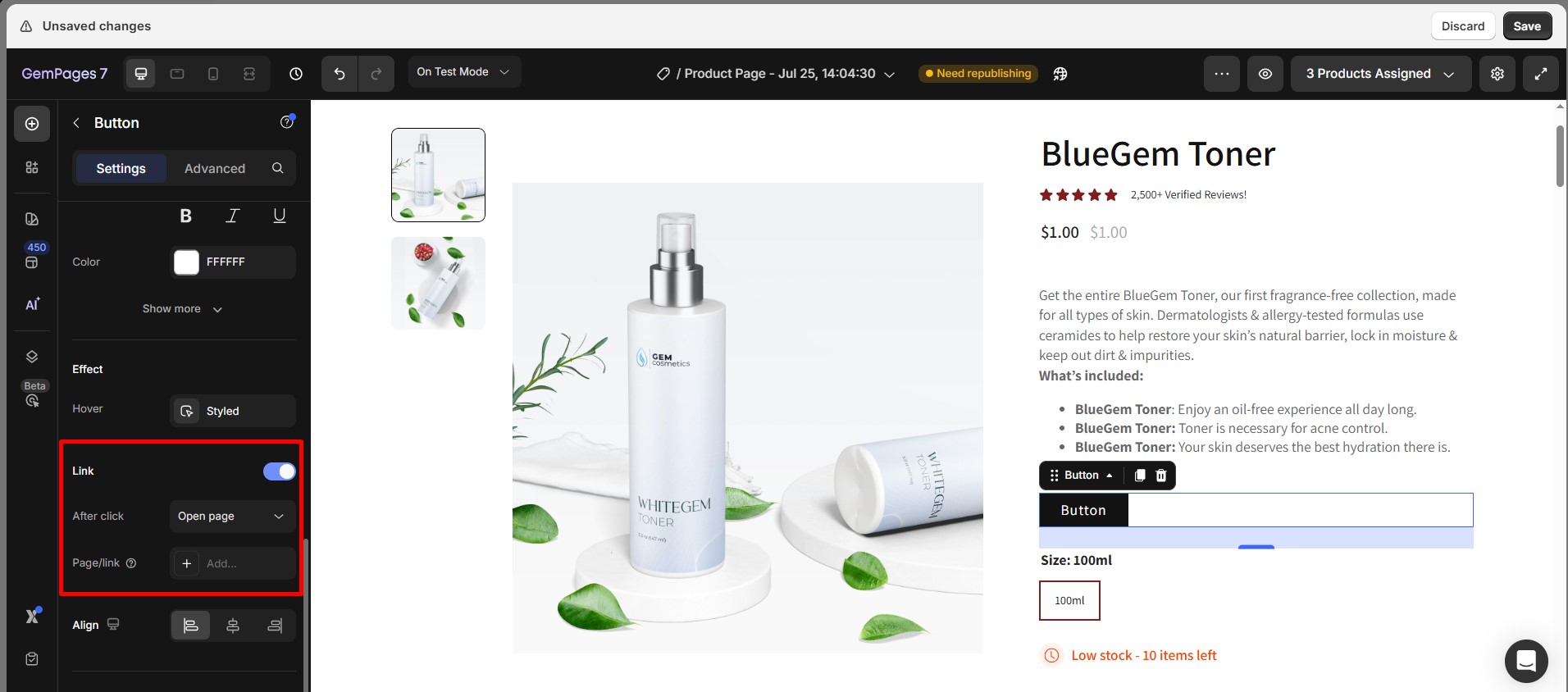 ページの特定のセクションにスクロールするためのリンクを作成する