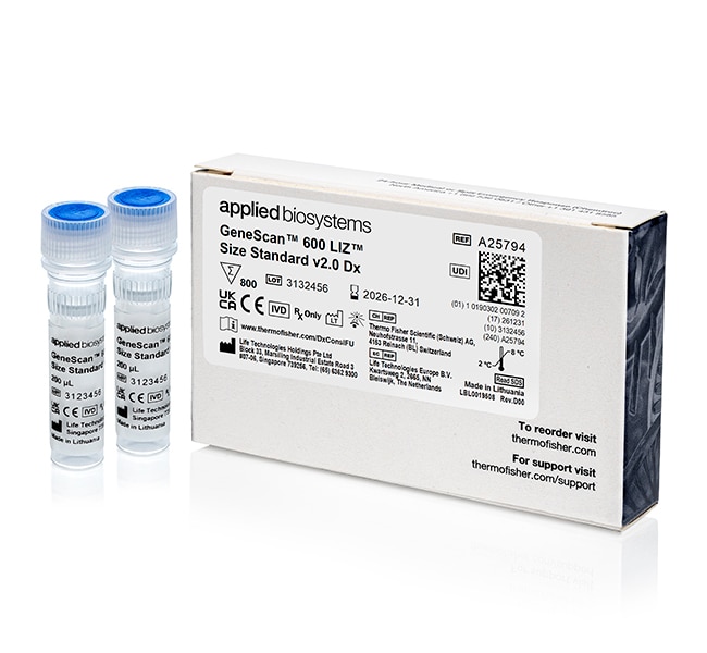 Applied Biosystems GeneScan 600 LIZ Size Standard v2.0 Dx 800