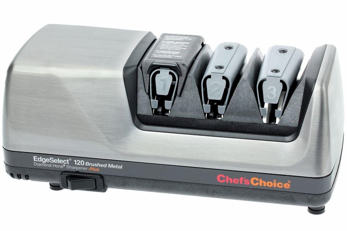 Chef'sChoice CC120 Knife Sharpener, brushed metal | Advantageously