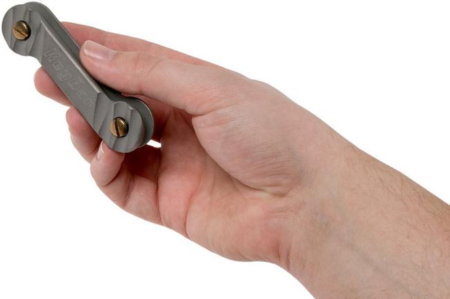 KeyBar Carved Sandblasted Titanium key organiser | Advantageously