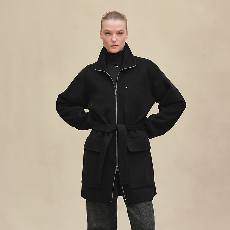 Short coat - Black | Hermès USA