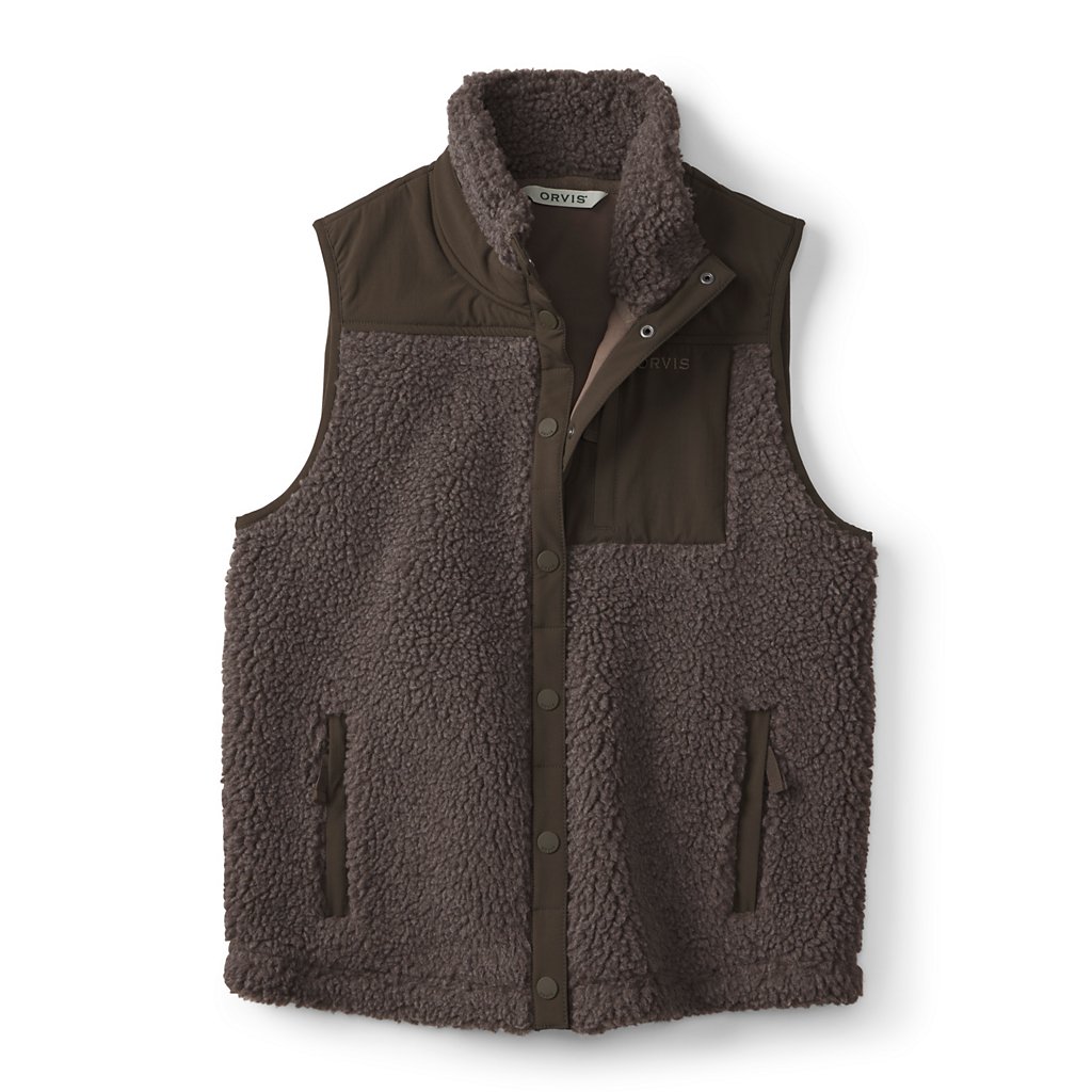Mad River Sherpa Fleece Snap Vest | Orvis
