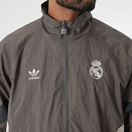 Adidas Originals - Real Madrid Zipped Jacket JI9479 Charcoal Grey