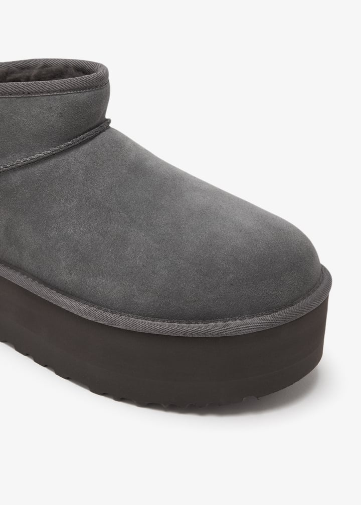 UGG Classic Ultra Mini platform boots for Women - Grey in USA