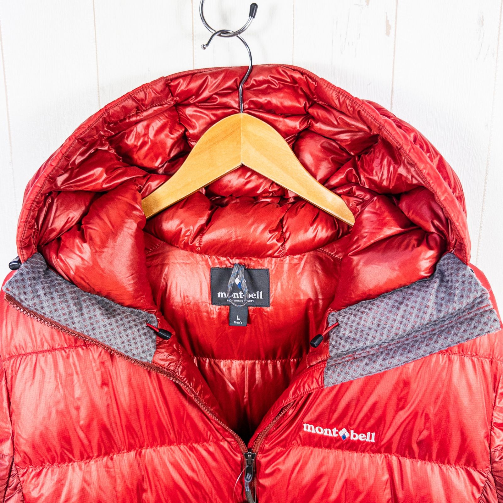 Men's L レッド系】 Montbell ( モンベル ) アルパイン ダウンパーカ