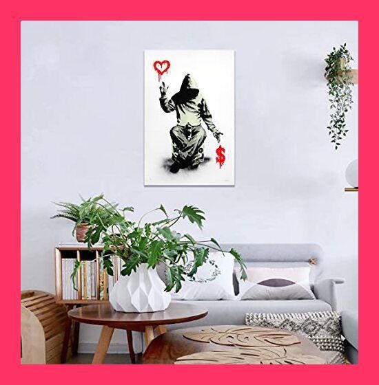 Banksy バンクシー 愛とお金 ポスター アートパネル 絵画 写真 アート