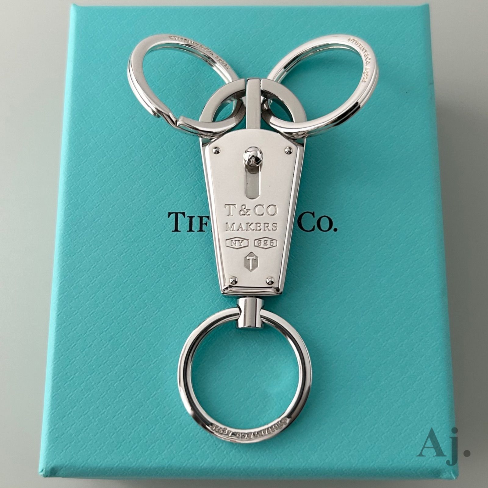 ティファニー メイカーズ バレット キーリング キーホルダー シルバー
