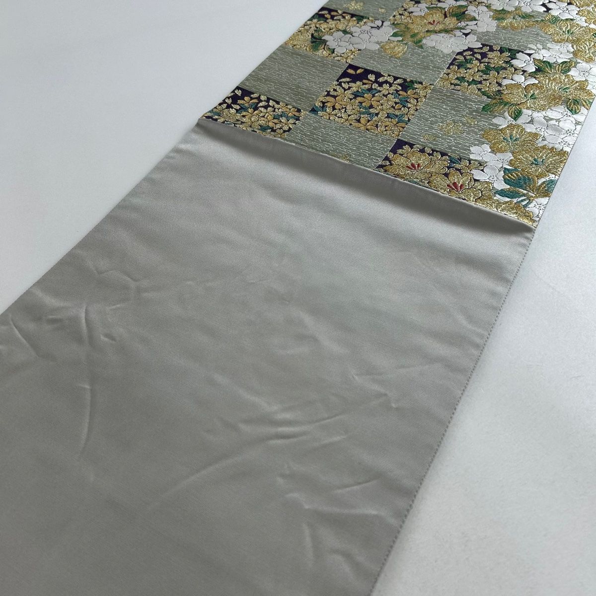 TA-3852 天然灰汁 醗酵建本藍染 袋帯 新古品⁄中西秀典・佐藤昭人