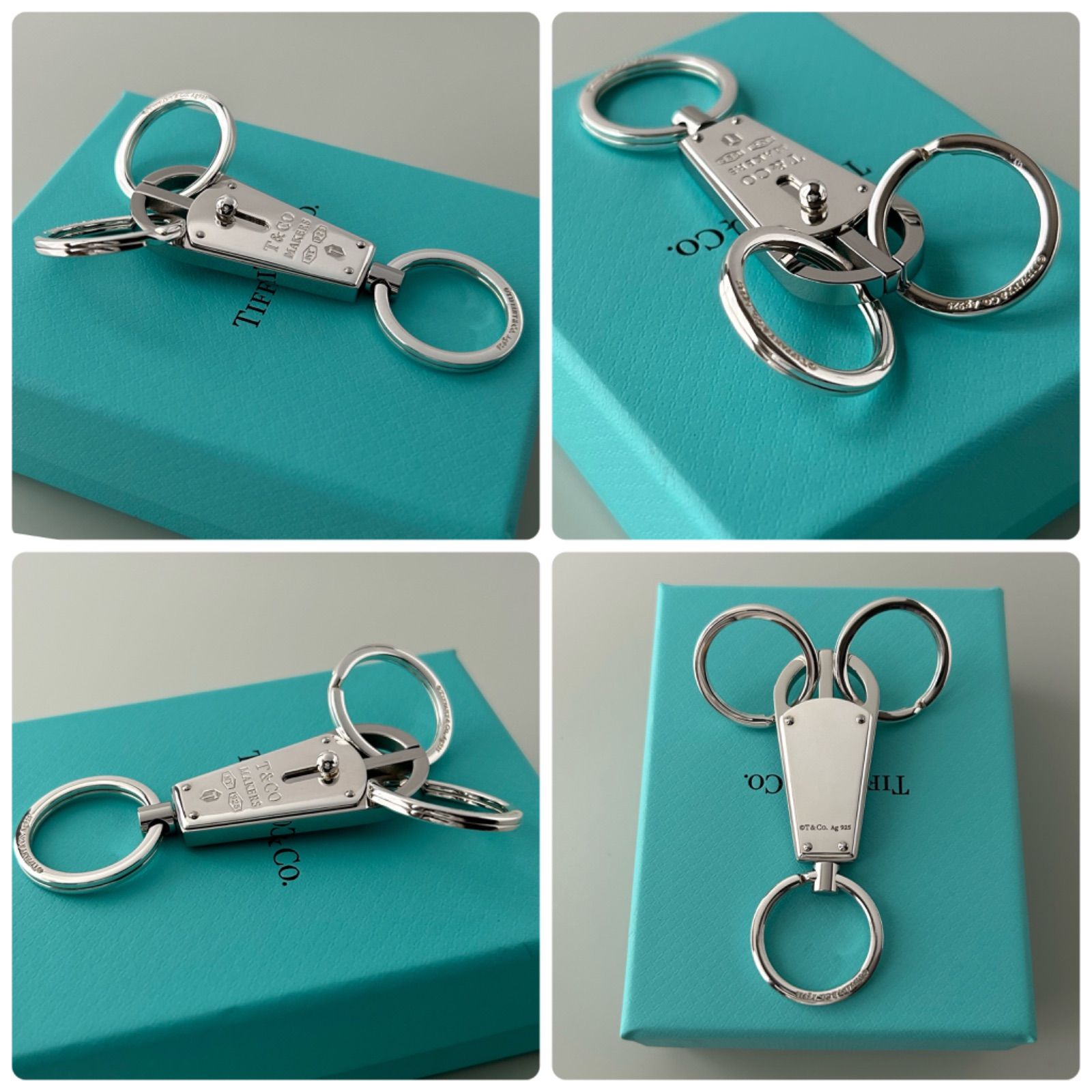 ティファニー メイカーズ バレット キーリング キーホルダー シルバー