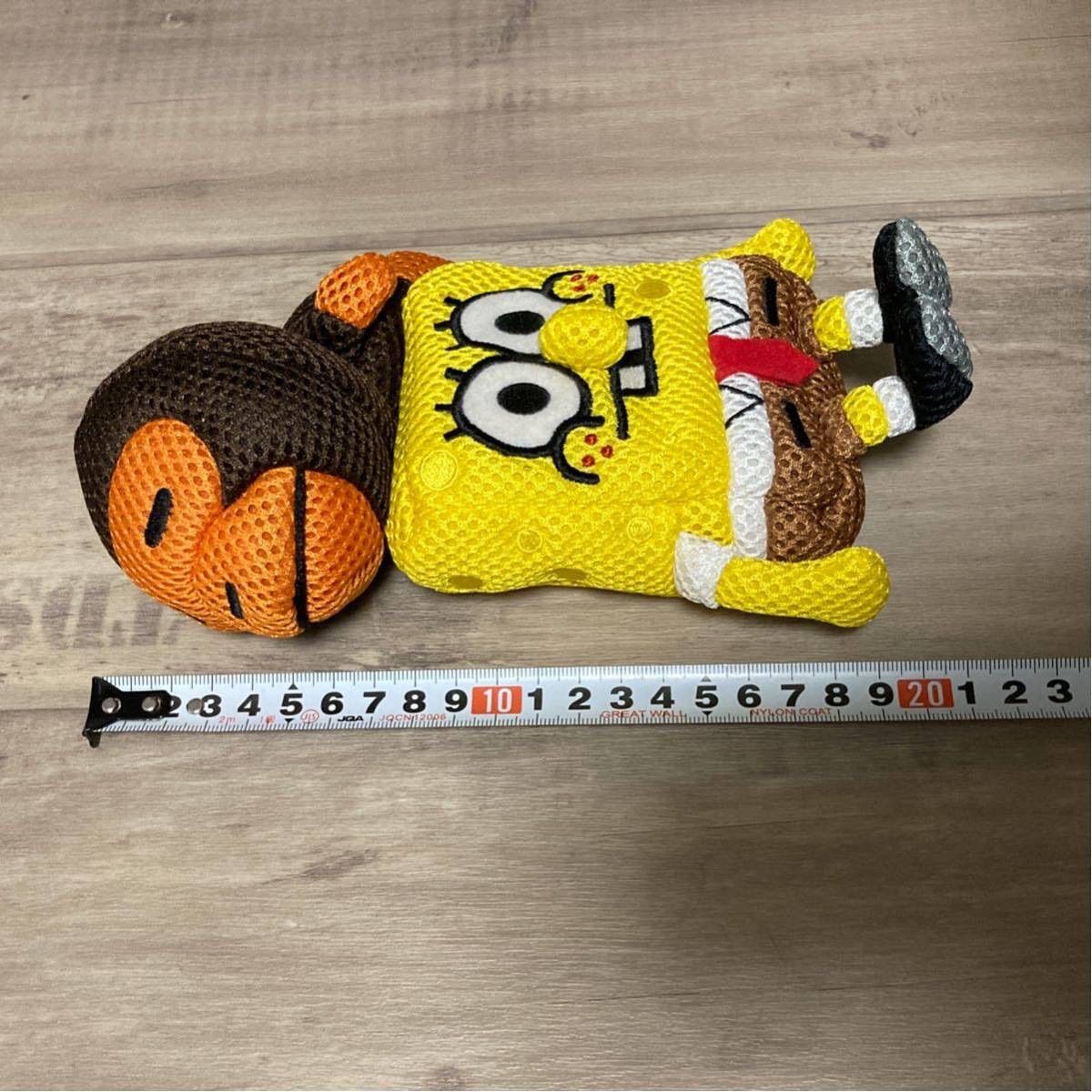 BAPE × スポンジボブ マイロ ビッグ ストラップ エイプ ぬいぐるみ