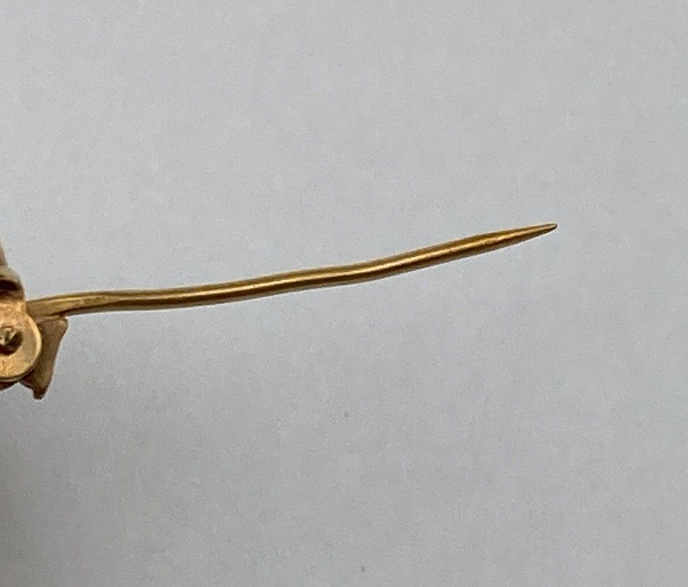 K18 シェルカメオ ブローチ ペンダントトップ 女性の横顔 中古 D4