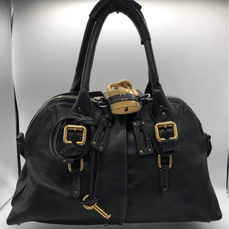 Chloe クロエ パディントン シリアル04-07-53 ブラック 南京錠