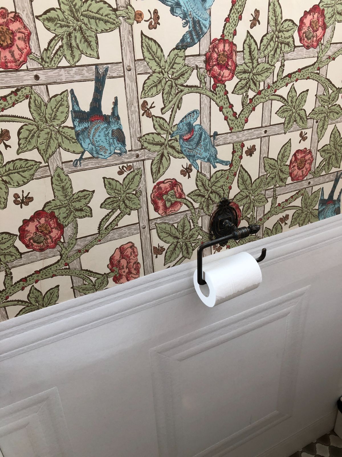 輸入壁紙 腰壁風 巾90cm×10m巻き モールディング rasch 118414 白 横