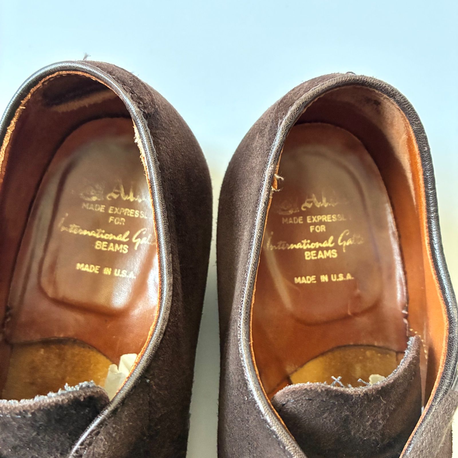 Alden / International Gallery BEAMS 別注 ゴートスエード Vチップ