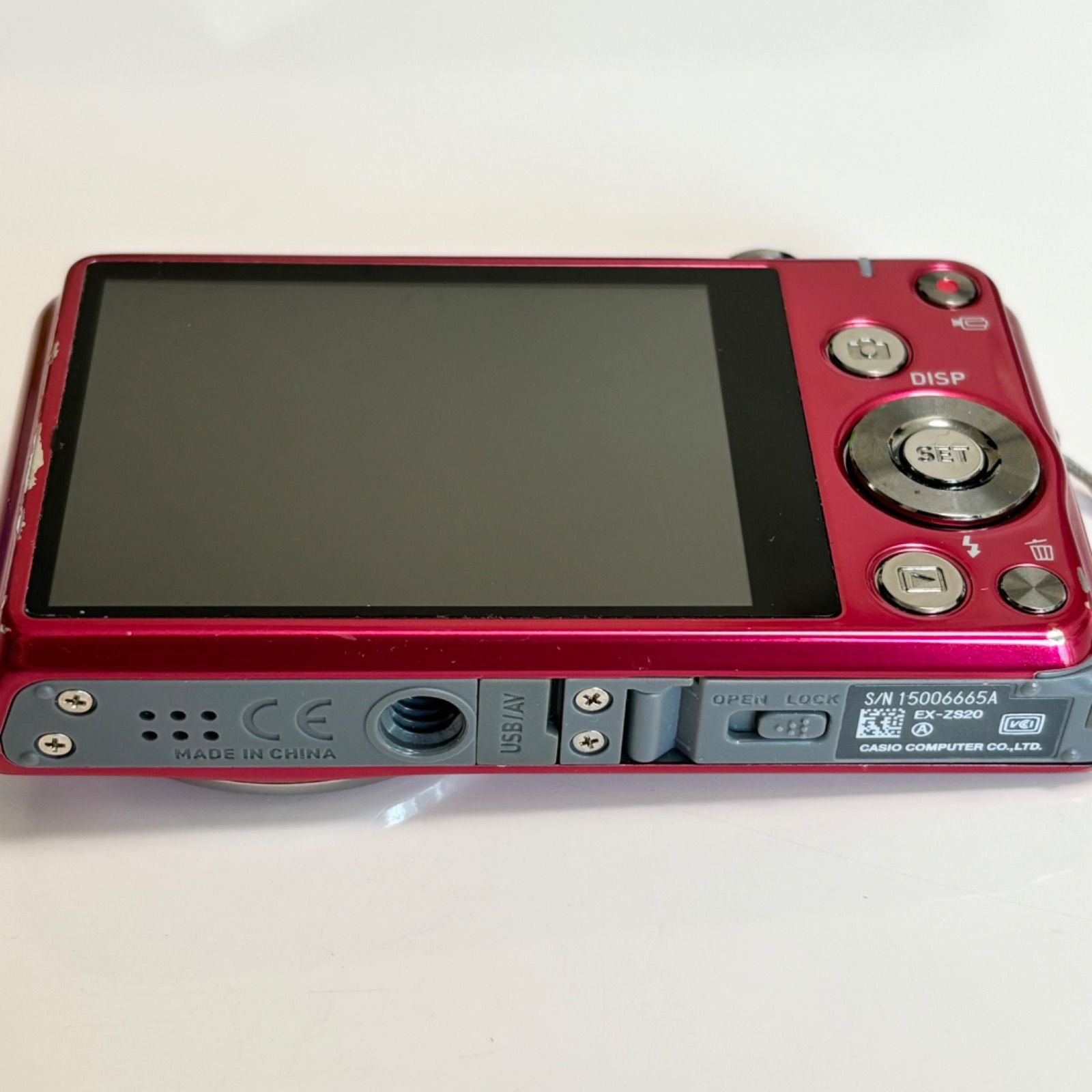 送料無料】CASIO/カシオ/EXILIM/エクシリム/EX-ZS20/レッド/ピンク