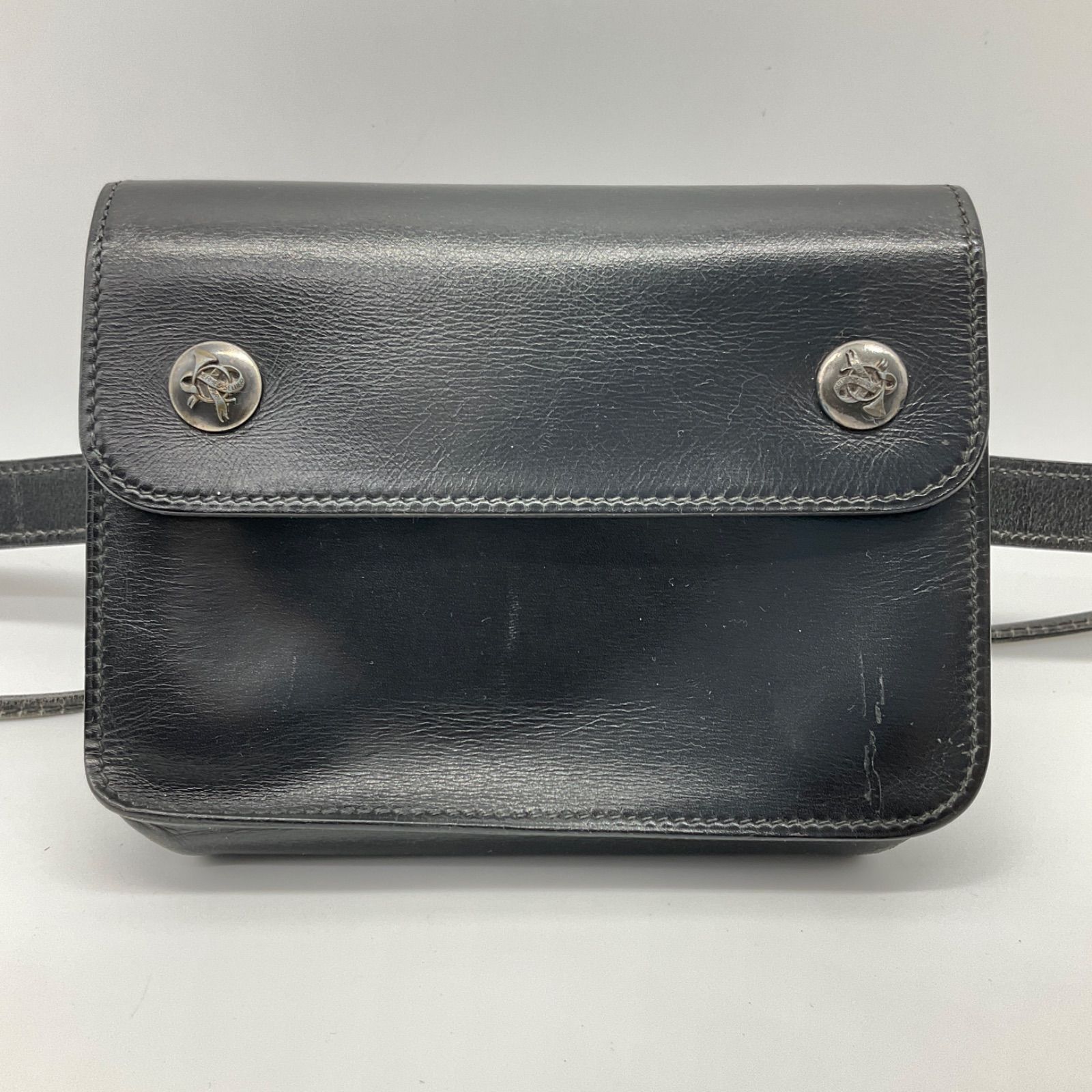 HERMES エルメス ポシェット グリーン ショルダーバッグ ウエスト