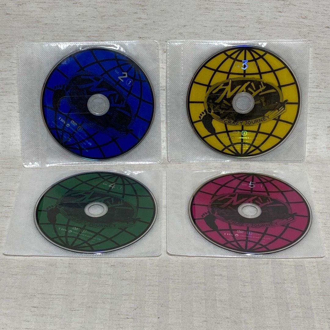 DVD】クレイジージャーニー vol.2・3・4・5 松本人志・設楽統・小池