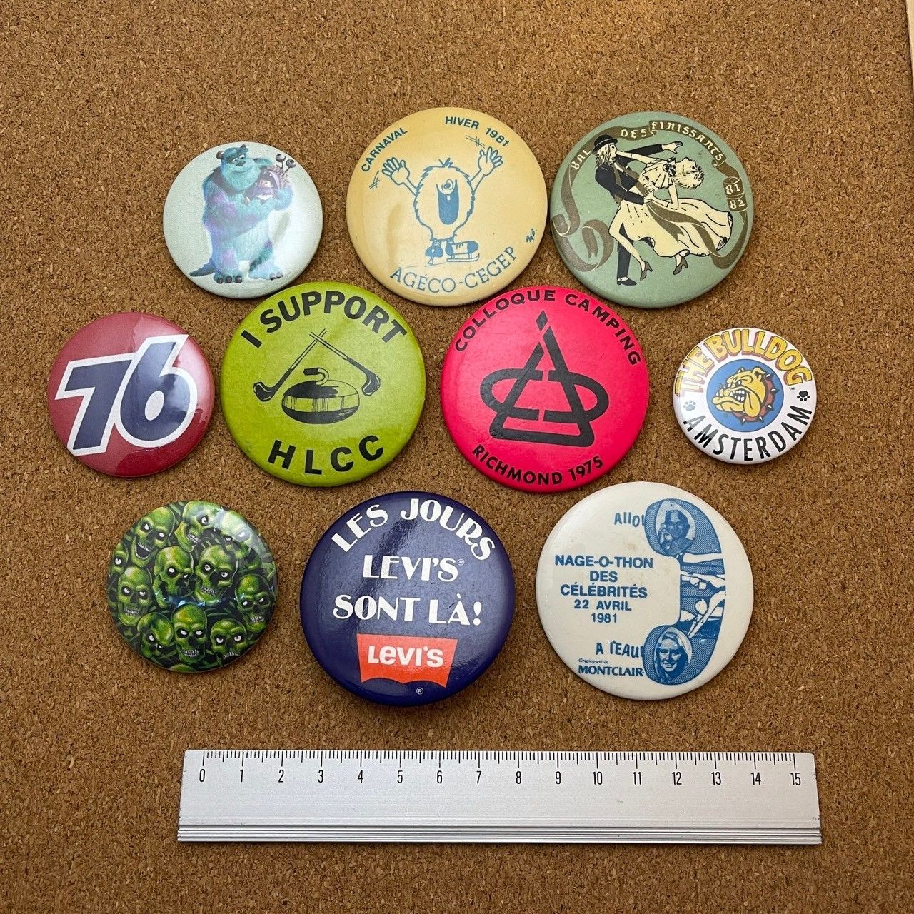 缶バッジ ビンテージ アンティーク H 50s ~ 60s 70s 80s 90s 00s 小物