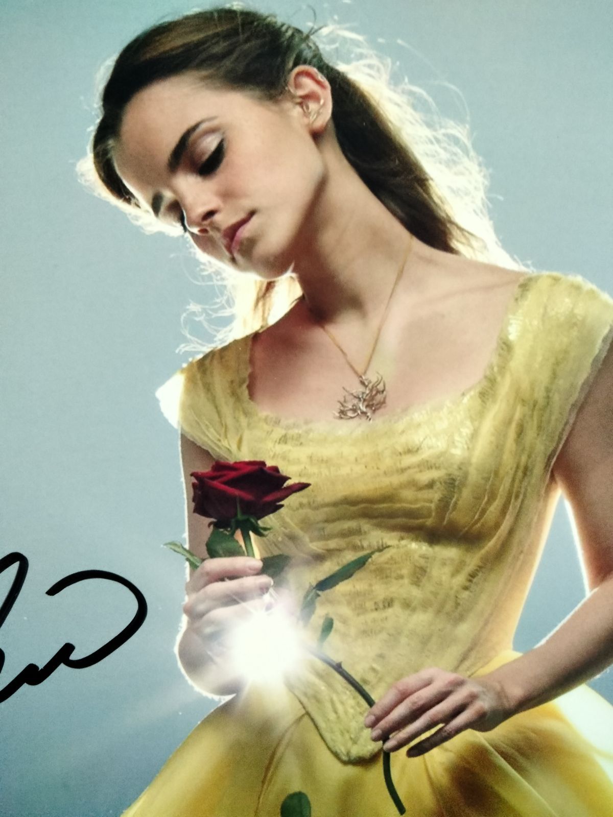 エマ・ワトソン直筆サイン入り超 特大写真…Emma Watson…美女と野獣