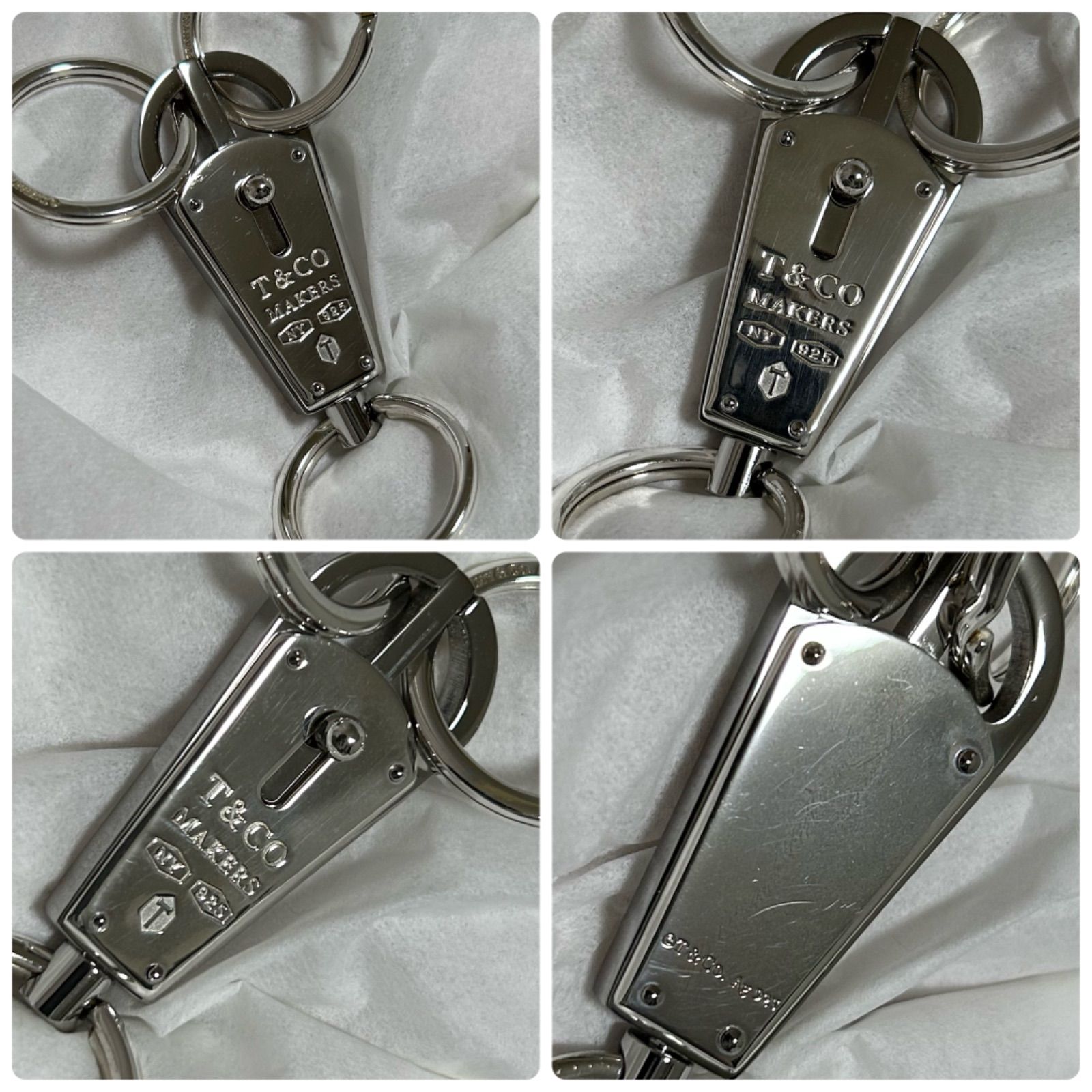 ティファニー メイカーズ バレット キーリング キーホルダー シルバー