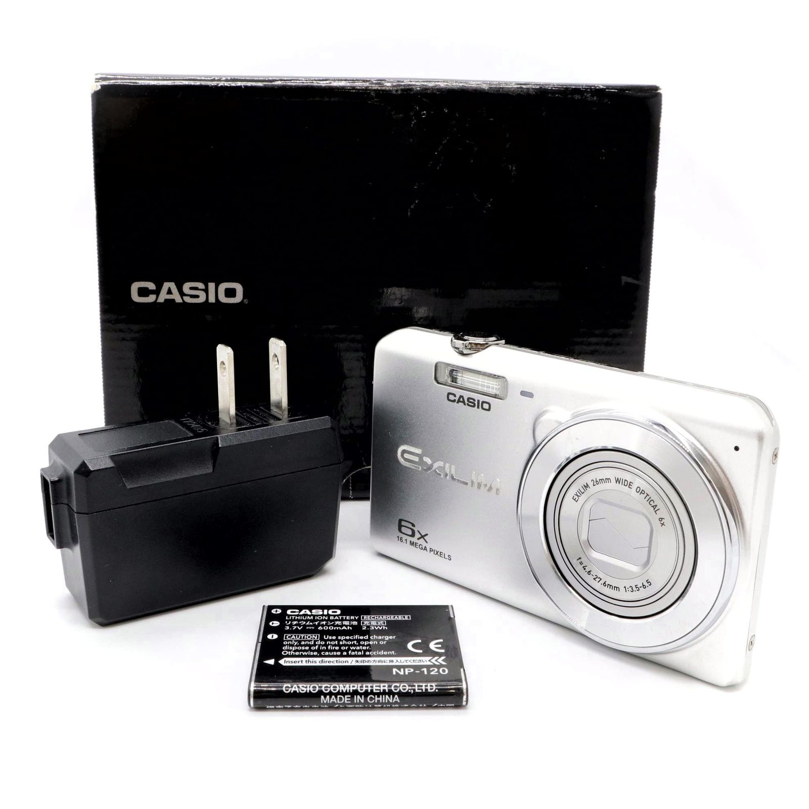 CASIO デジタルカメラ EX-ZS29 シルバー 16GB SDHC付き