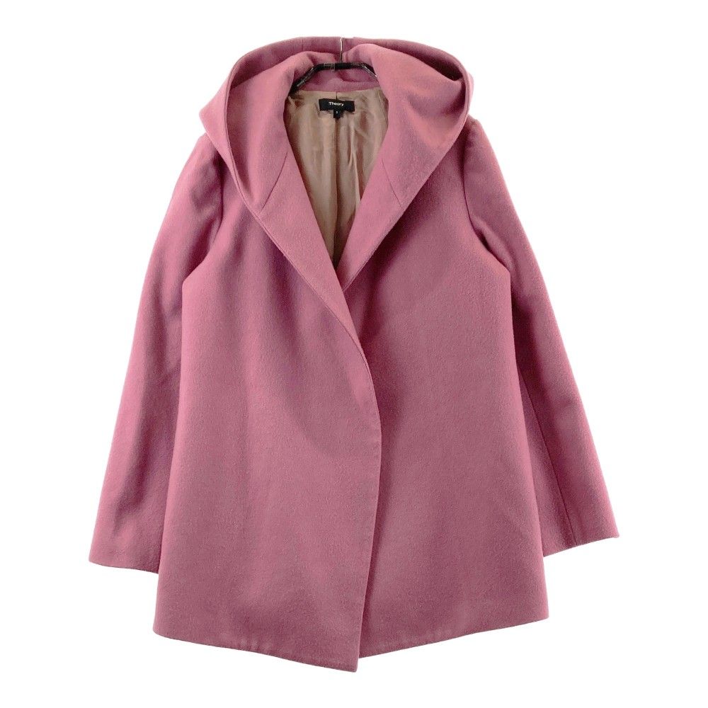 theory セオリー 10-8309604-230-902 フードコート ウール ピンク系