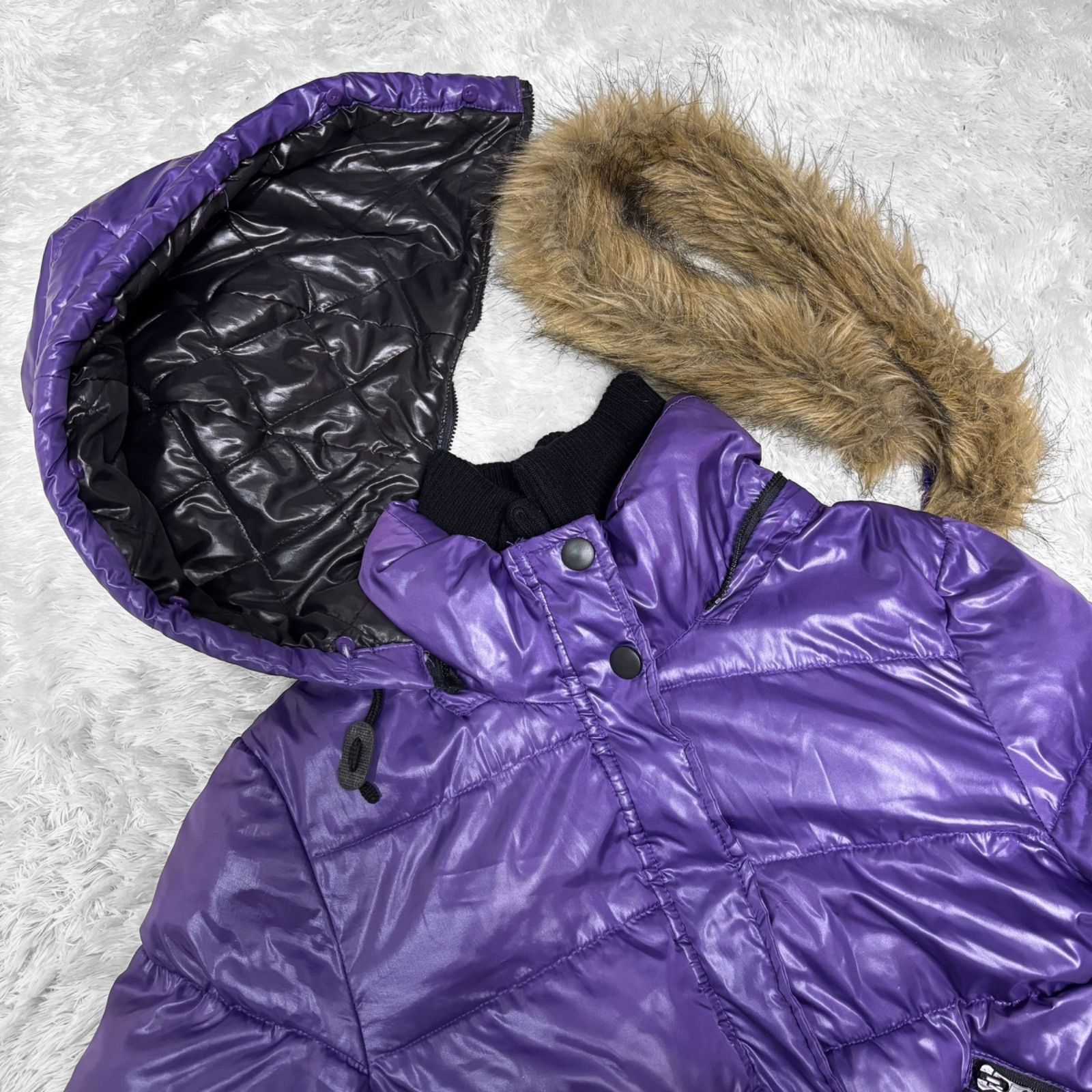 y2k 00s 90s ファーダウンジャケット 平成ギャル ギャル男 ダウン