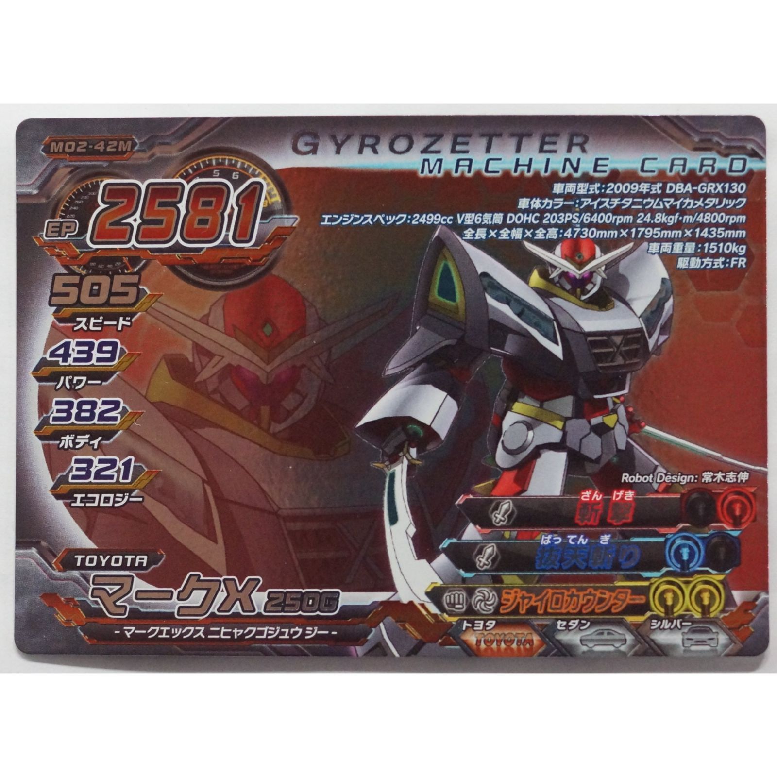 マークX 250G M02-42M 超速変形ジャイロゼッター ( #9857 ) - メルカリ