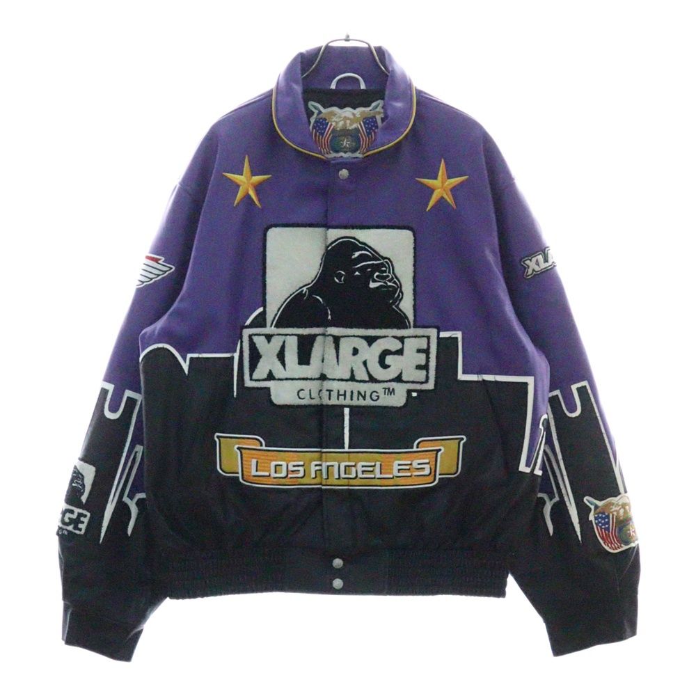 X-LARGE (エクストララージ) ×JEFF HAMILTON FAUX LEATHER STADIUM