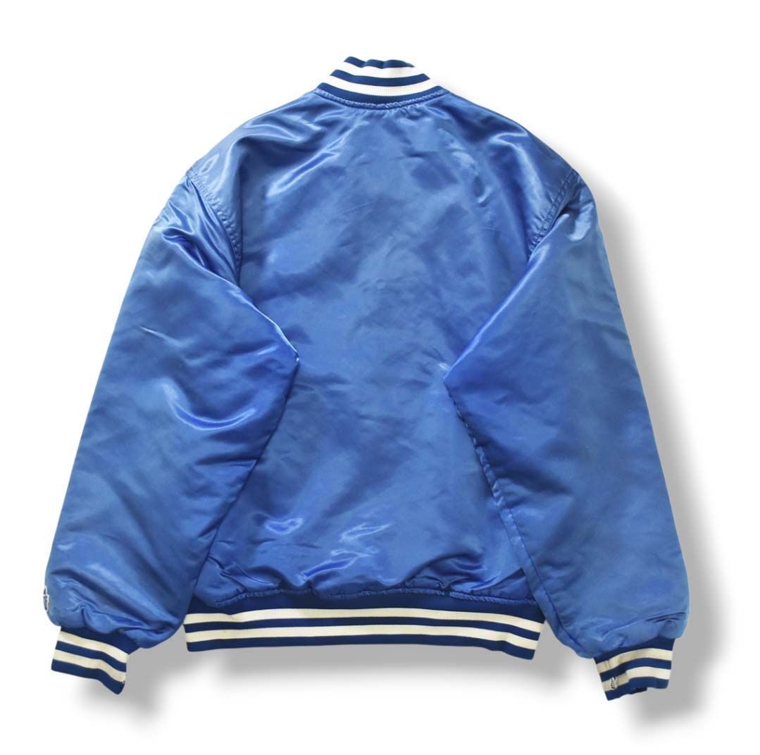 80s 90s USA製 Dodgers ナイロン スタジャン L 青 白 90sヴィンテージ