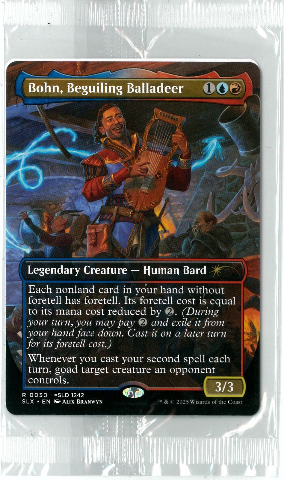 新品未開封/MTG/英語版/Bohn, Beguiling Balladeer/ボーダーレス/DxD