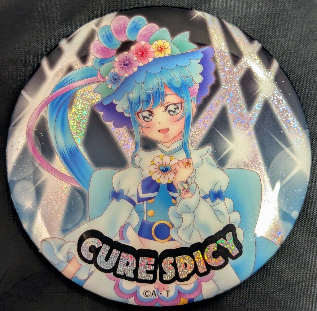 全プリキュア 20th LIVE ライブ ホログラム缶バッジ キュアサンシャイン