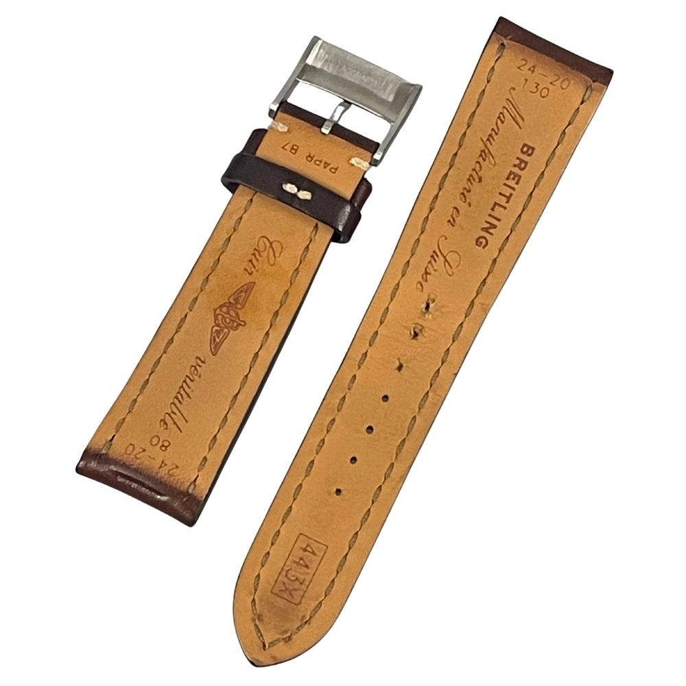 BREITLING ブライトリング 純正 レザーベルト 尾錠幅20mm ラグ幅24mm