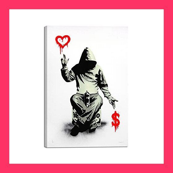 Banksy バンクシー 愛とお金 ポスター アートパネル 絵画 写真 アート