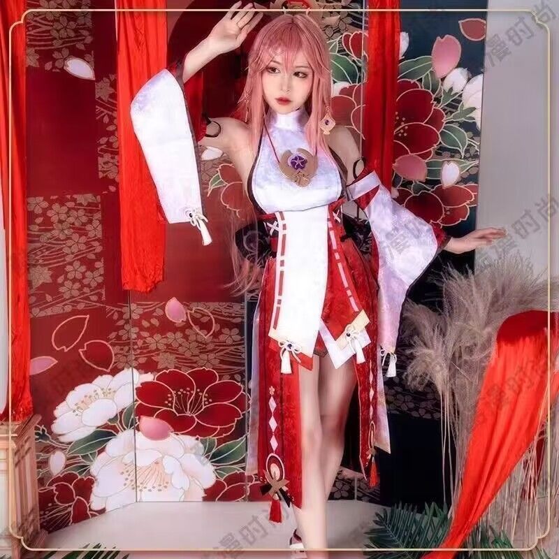 新品 未使用】 原神 コスプレ衣装 八重神子 キャラクター公式デザイン