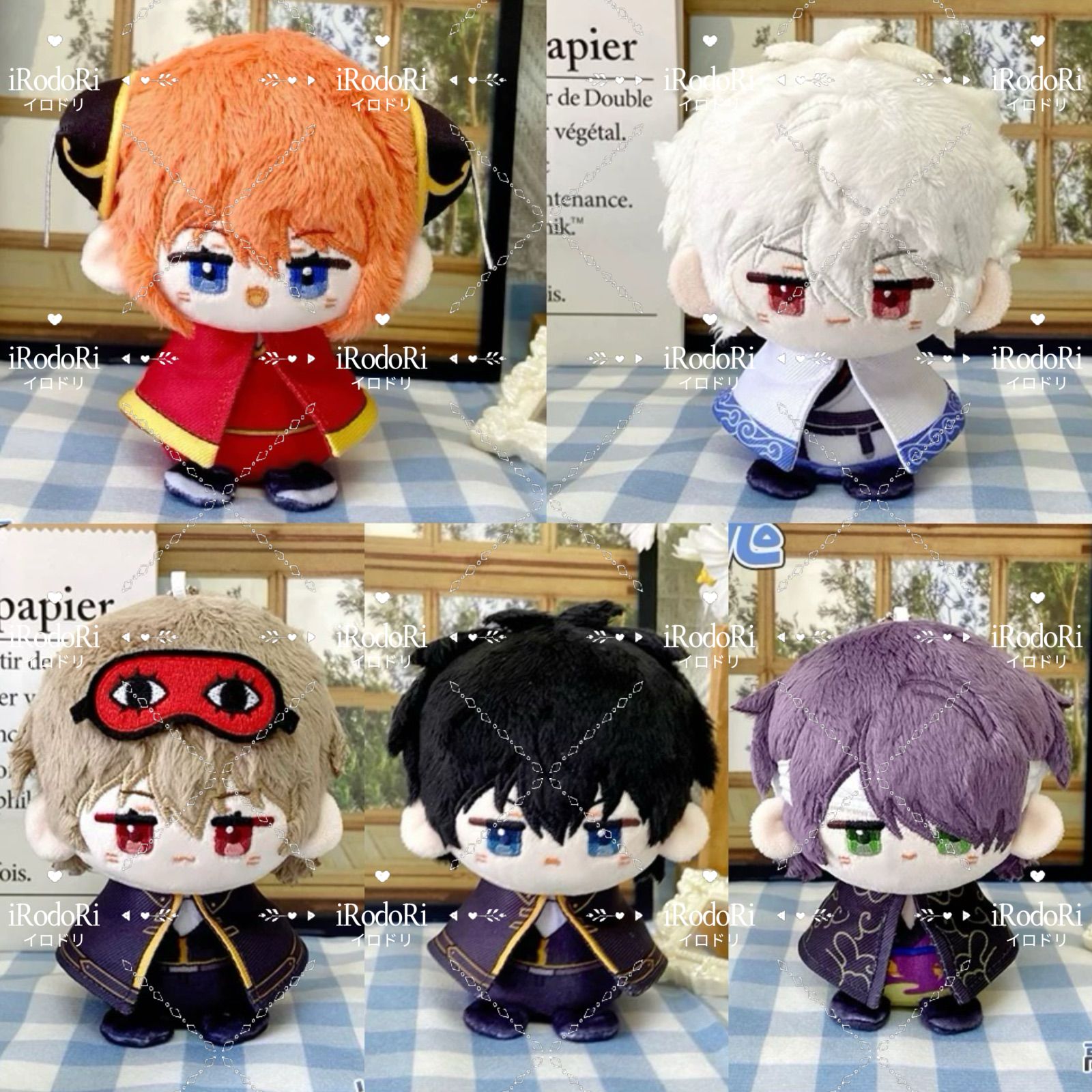 銀魂 ぬいぐるみ（お座り）マスコット 坂田銀時 土方十四郞 沖田総悟