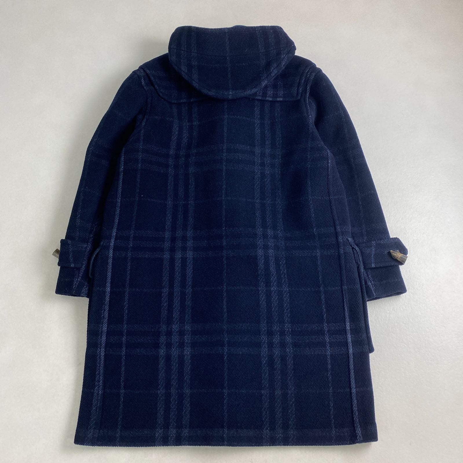 希少 Burberry ダッフルコート ノバチェック ネイビー ウール 希少
