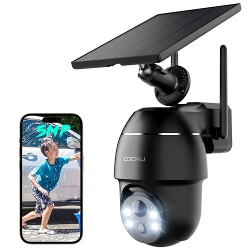COOLAU 500万画素 ソーラー防犯カメラ Amazon.co.jp: 【2025強化版