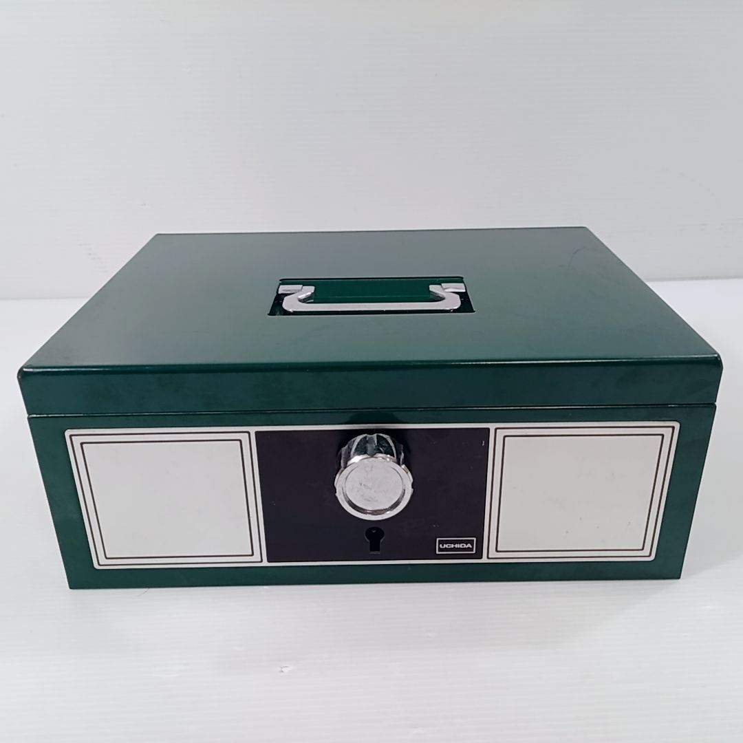 UCHIDA 手提げ金庫 金庫 鍵付き キャッシャー 昭和レトロ - メルカリ