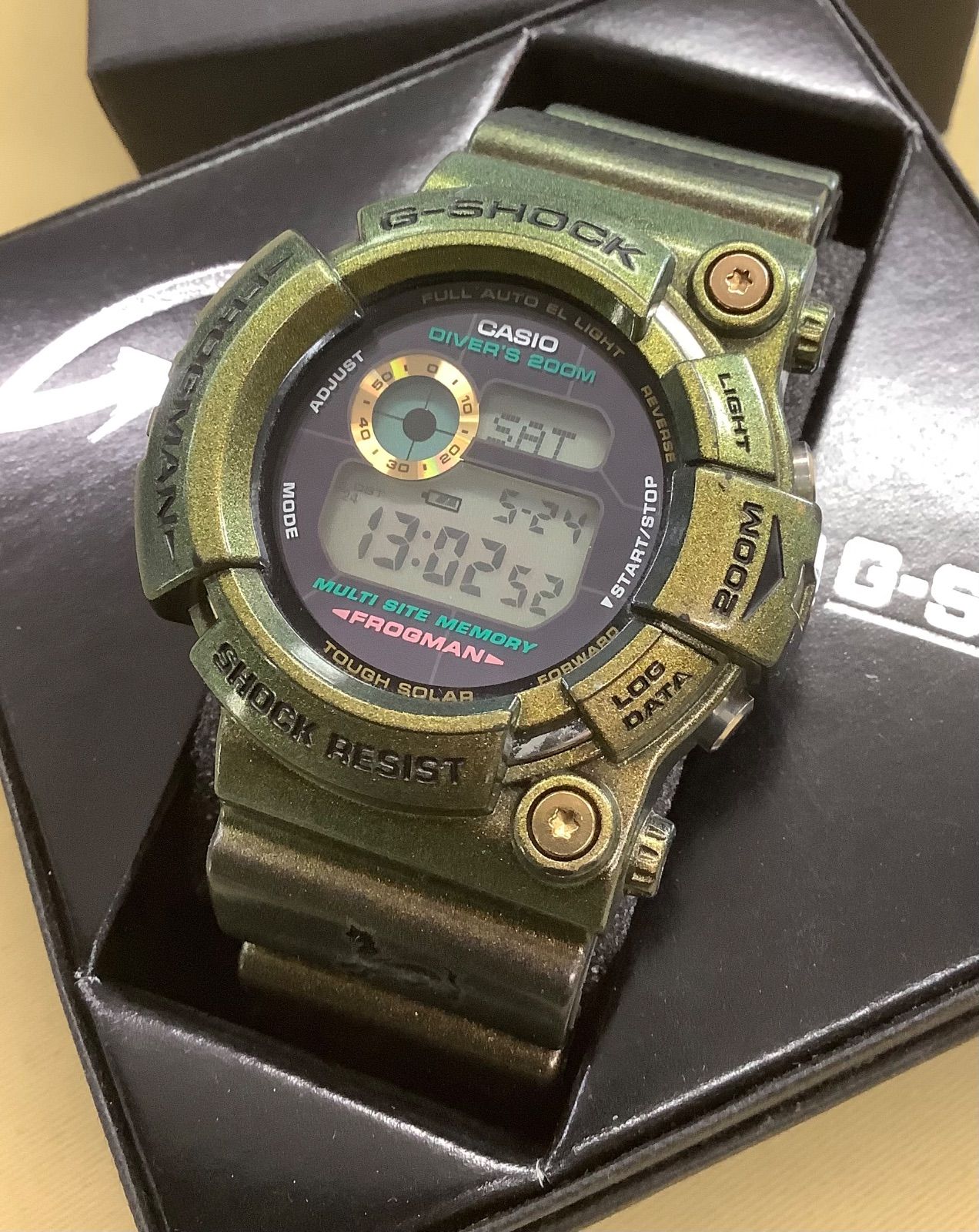 G-SHOCK GW-200-9JF FROGMAN 白虎 ディフェンダー 中古 G-SHOCK GW-200