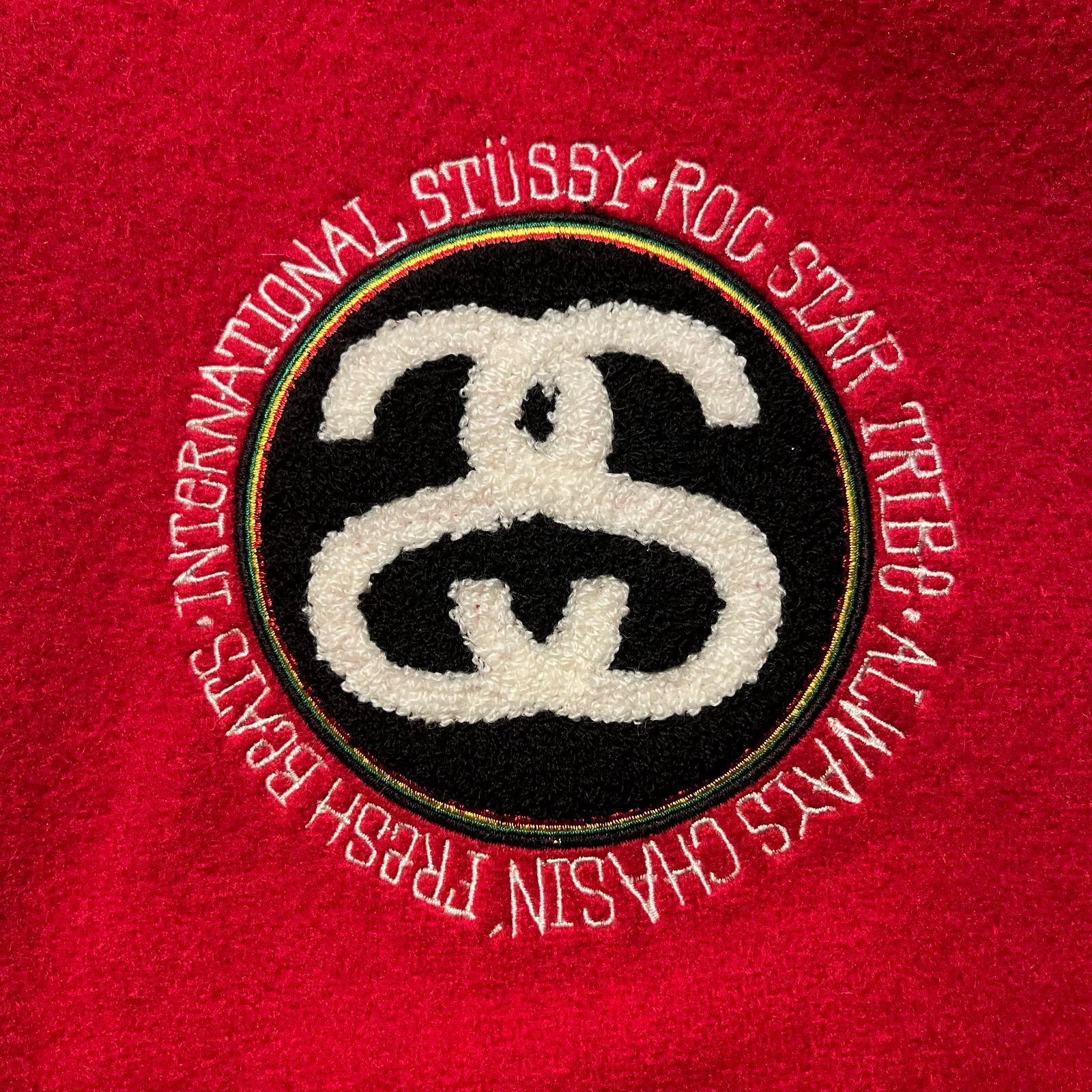 STUSSY × ROC STAR Varsity Jacket L ステューシー ロックスター バー