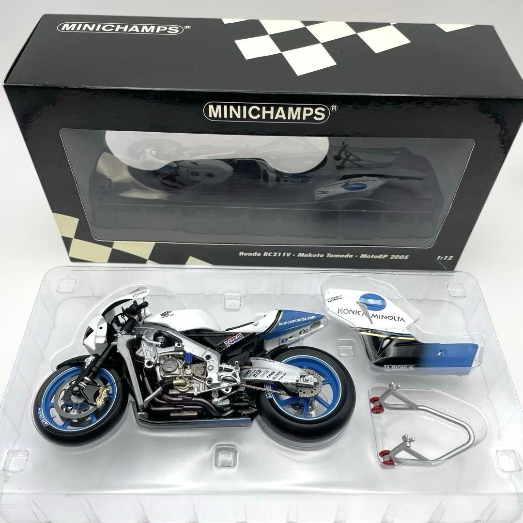 ミニチャンプス 1/12 ホンダ RC211V JIR コニカミノルタ 玉田誠 MotoGP