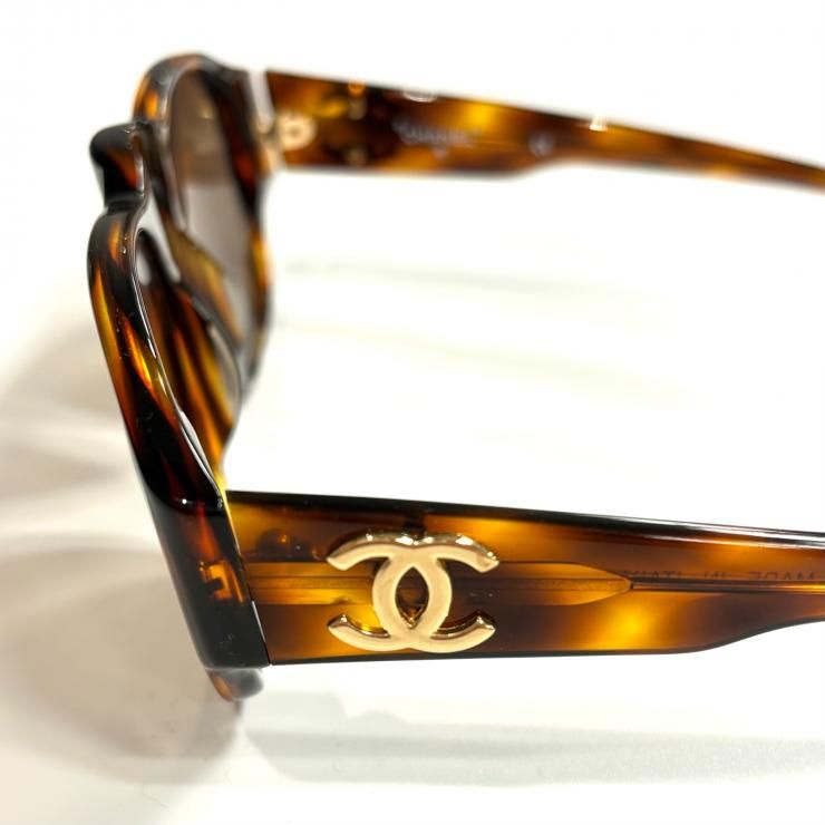 た*や様 CHANEL ゴールドロゴ ブラウンサングラス た*や様 CHANEL