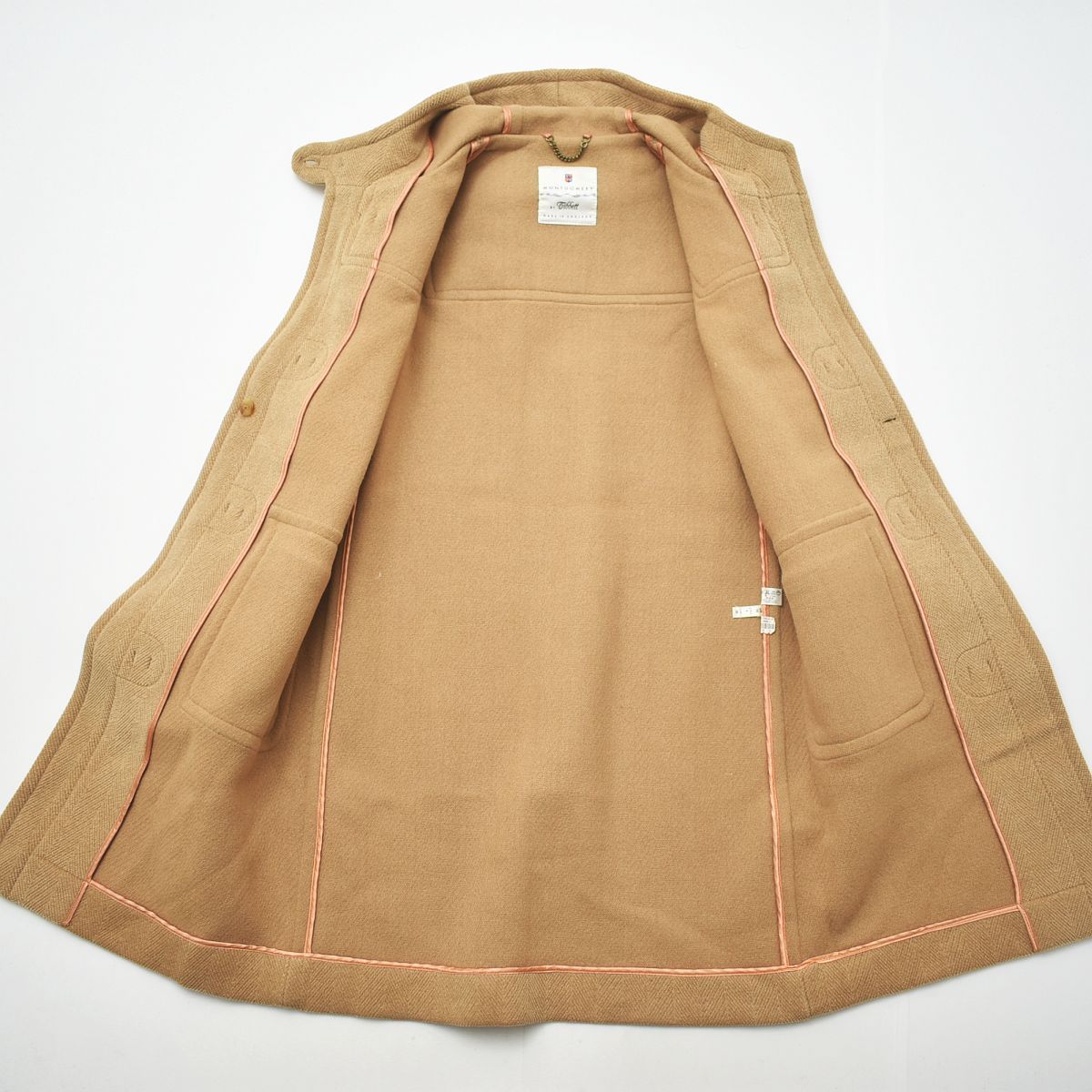 90s 英国製 モンゴメリー x チベット ムーアブルック生地 ダッフル