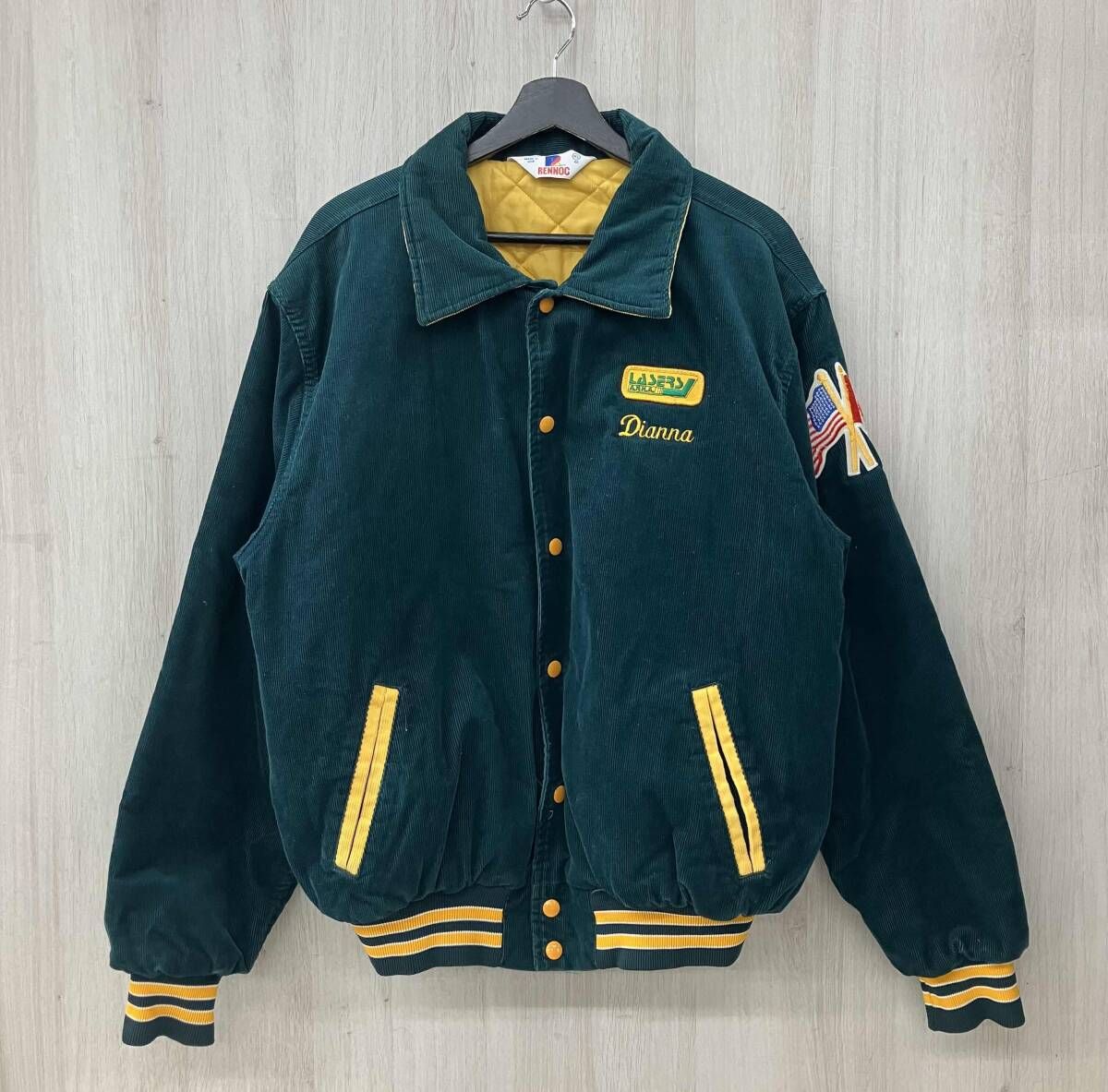 RENNOC/レノック/スタジャン/中綿キティングコーデュロイブルゾン/80